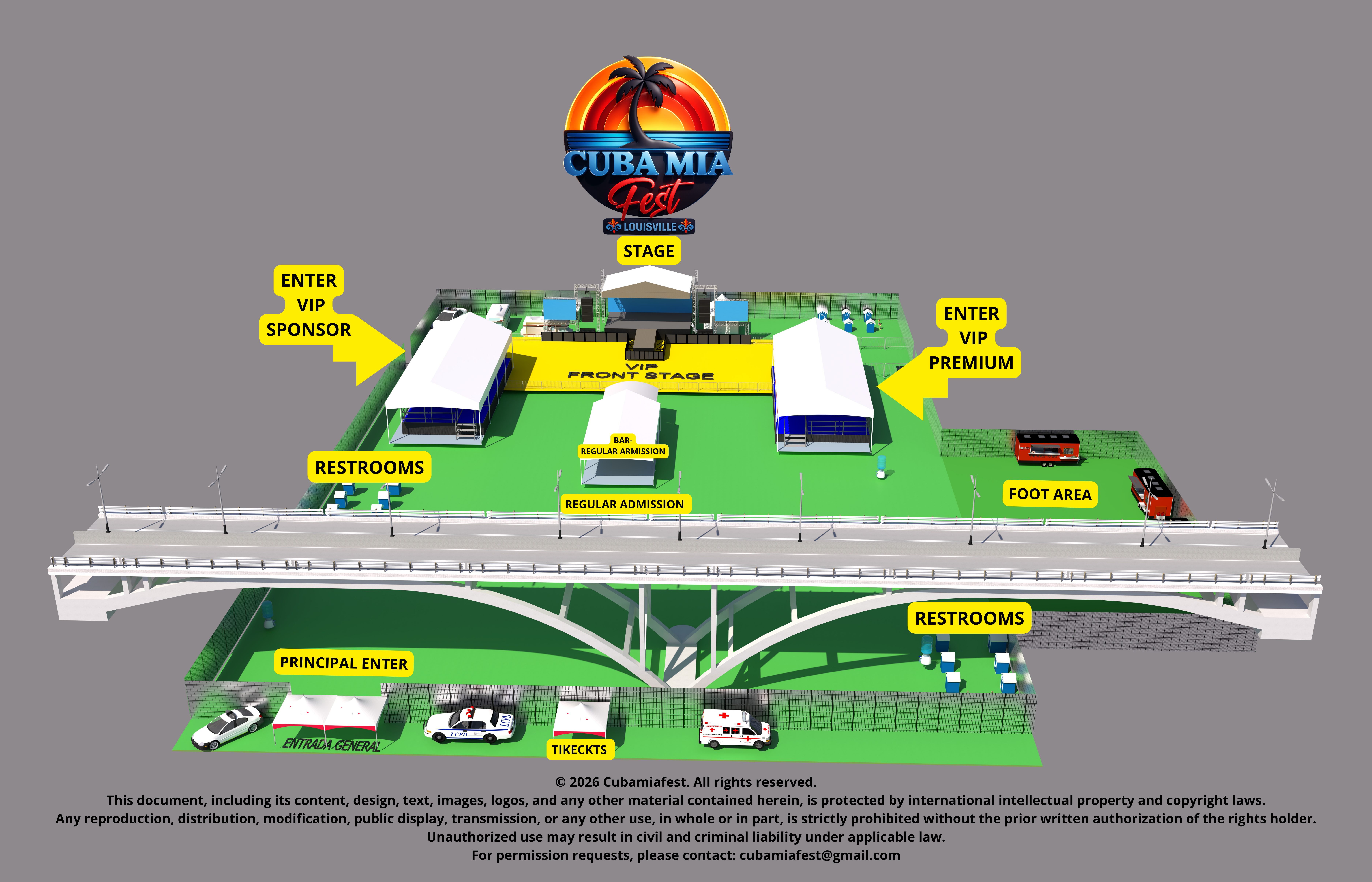Cuba Mia Fest venue layout map